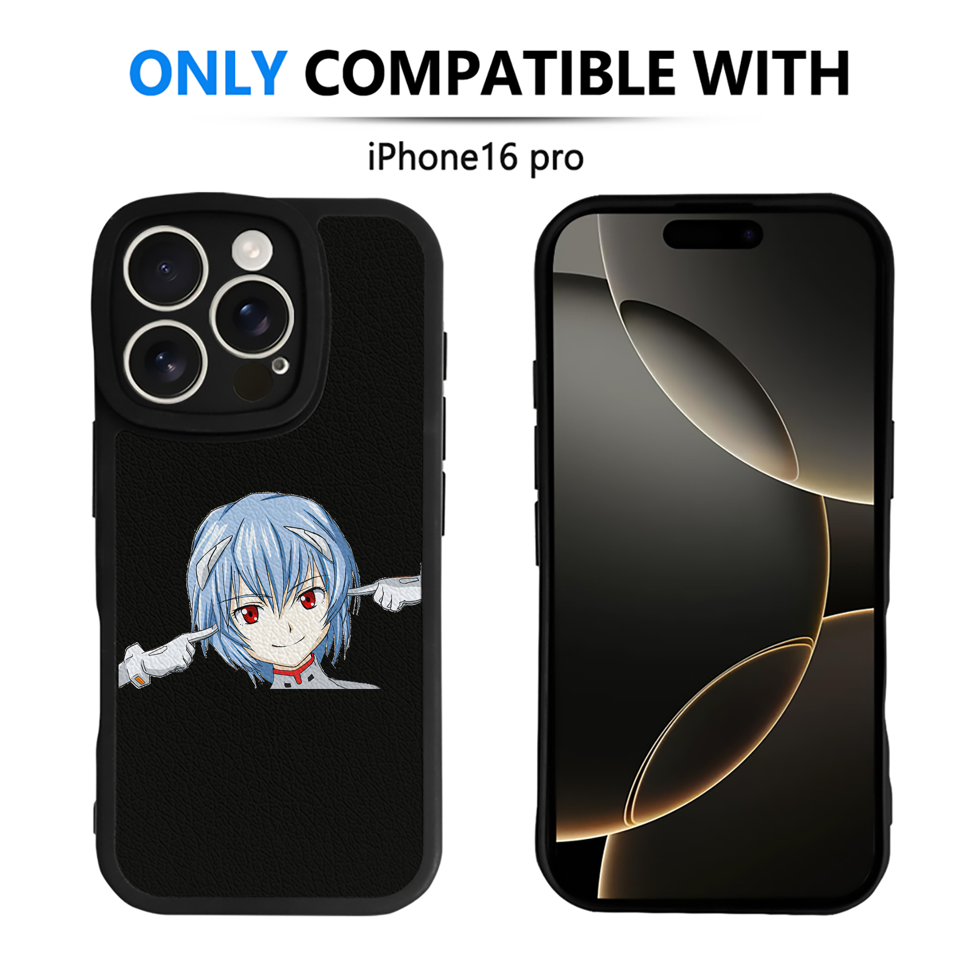 （画像用） EVA 新世紀エヴァンゲリオン 【iPhone 16シリーズ対応】シリコンスマホケース（レザー調） 材質：シリコン